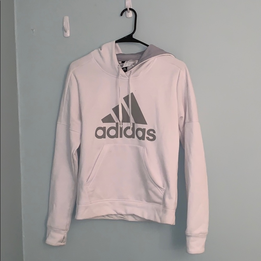White Adidas Hoodie